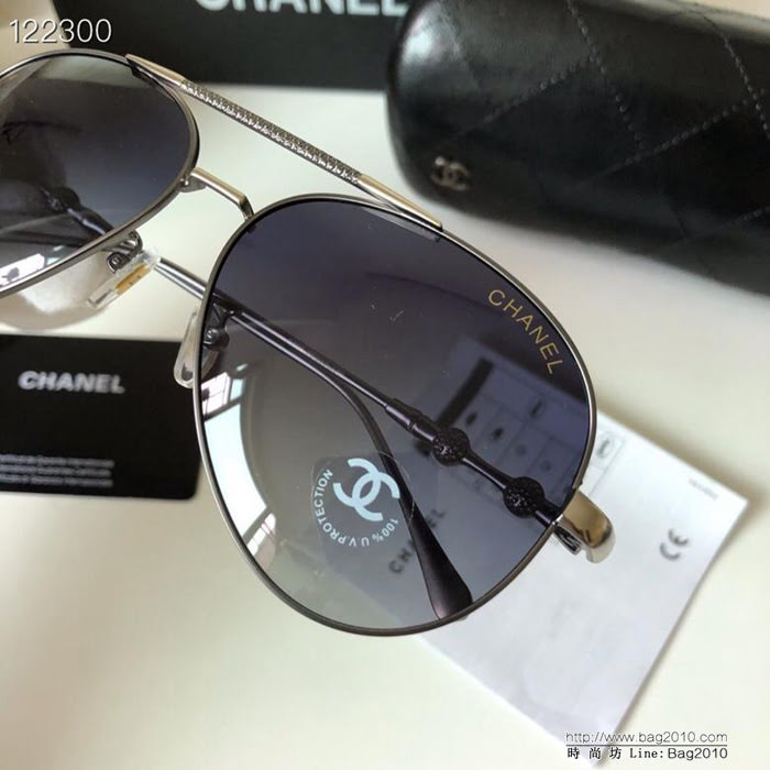 CHANEL香奈兒 2019新品 偏光金屬 寶麗來高清偏光鏡片 男女同款 太陽鏡 0205  lly1089